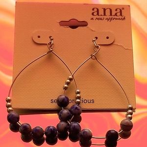 A.N.A Dangling Gemstone Earrings
